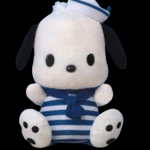 NEW HTF Kawaii Sanrio Pochacco in Swimsuit with Sailor Hat Big Plush From Japan - Picture 10 of 13